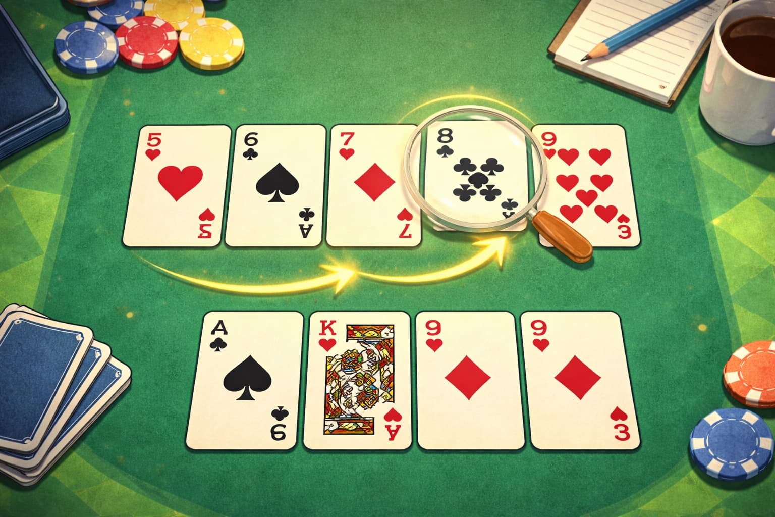 Pattern recognition drills for speed card games (stop thinking, start seeing)